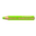 STABILO woody 3 in 1: matitone colorato, acquarello e pastello a cera verde foglia medio