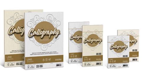 FAVINI CALLIGRAPHY LINO 50 FOGLI 120 gr. BIANCO 01 A4 cm. 21X29,7