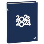 AGENDA GIORNALIERA 16 MESI 2023/2024 BLOCCO FISSO, cm. 12x17 TEXTA "TROPIKA" COL. BLU MARINO