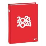 AGENDA GIORNALIERA 16 MESI 2023/2024 BLOCCO FISSO, cm. 12x17 TEXTA "TROPIKA" COL. ROSSO