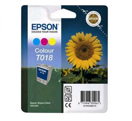 CARTUCCIA EPSON T018  COLORE 680/685 ORIGINALE