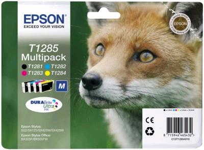 KIT CARTUCCE EPSON  MULTIPACK T1281/2/3/4 ORIGINALE