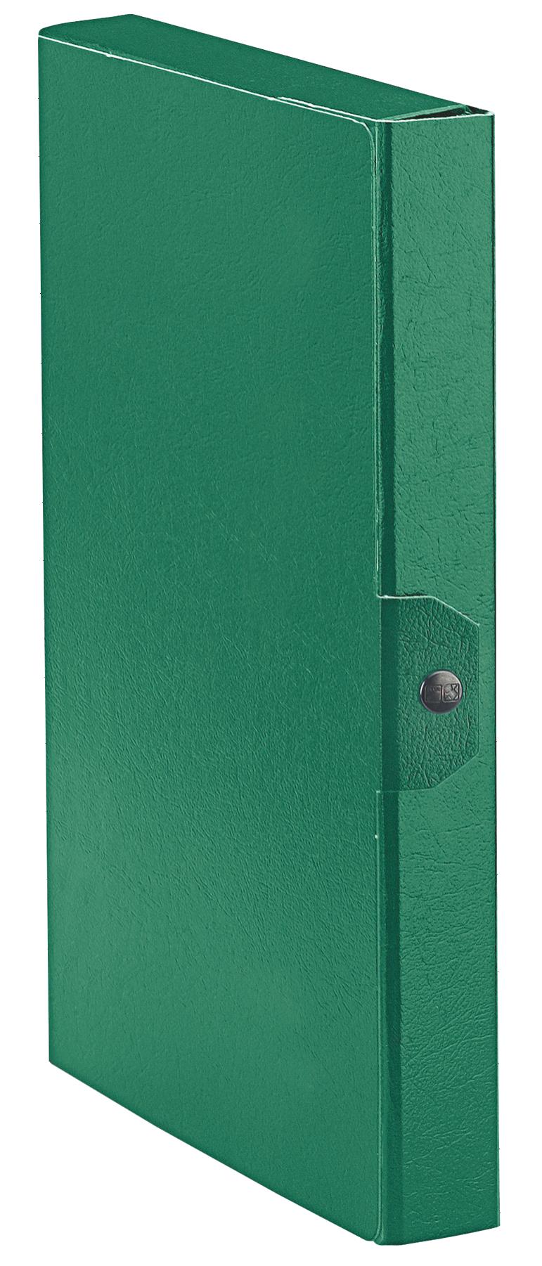 PORTAPROGETTI C/BOTTONE EUROBOX C2418 DORSO 4 CM. VERDE