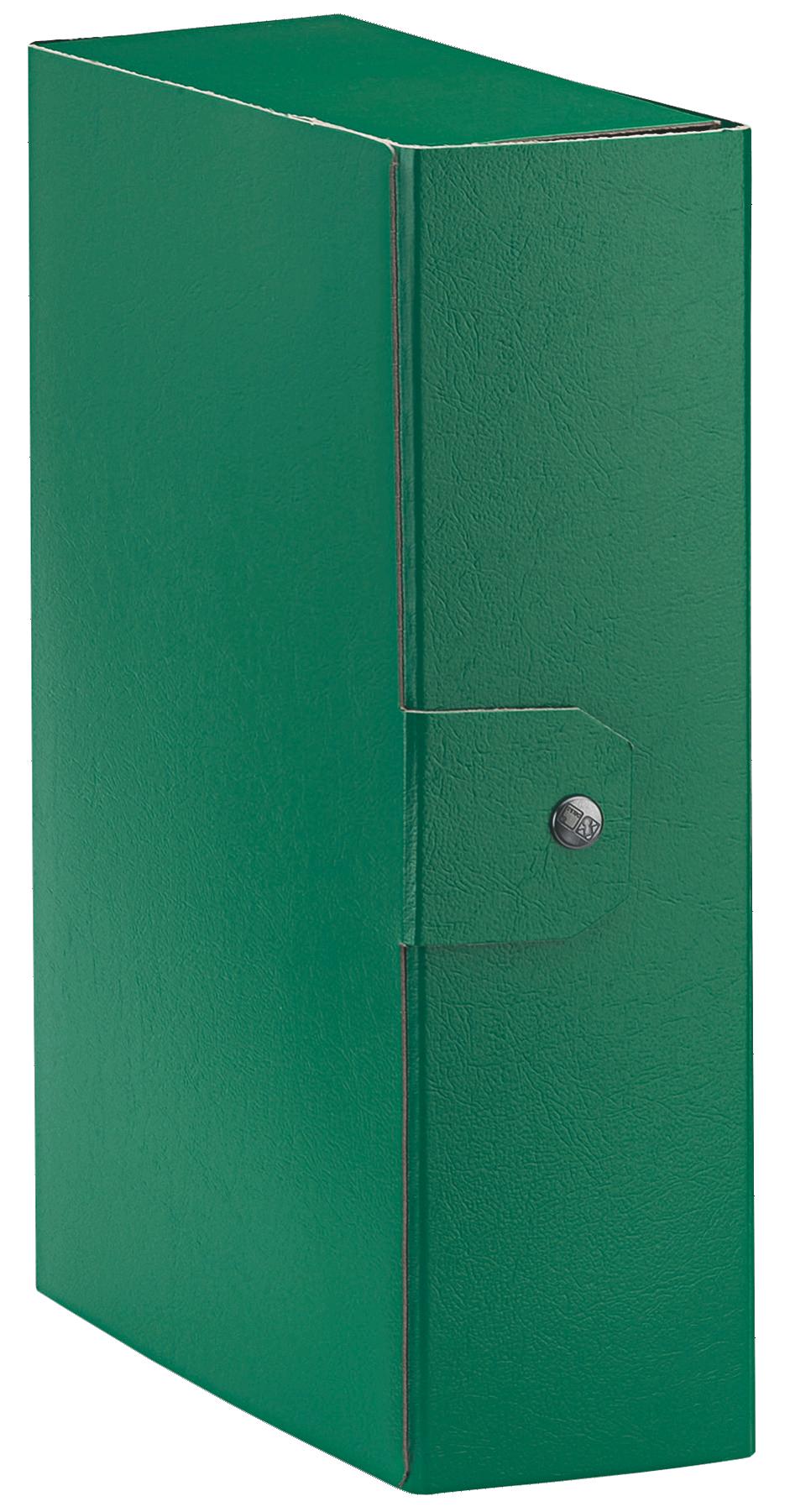 PORTAPROGETTI C/BOTTONE EUROBOX C3018 DORSO 10 CM. VERDE