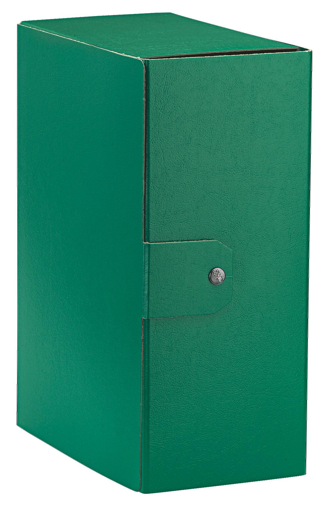 PORTAPROGETTI C/BOTTONE EUROBOX C3518 DORSO 15 CM. VERDE