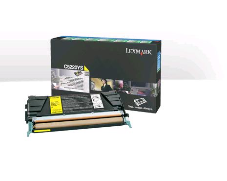 TONER LEXMARK GIALLO C522 524 3.000 COPIE ORIGINALE