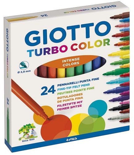 GIOTTO PENNARELLI TURBO COLOR CONFEZIONE 24 PEZZI