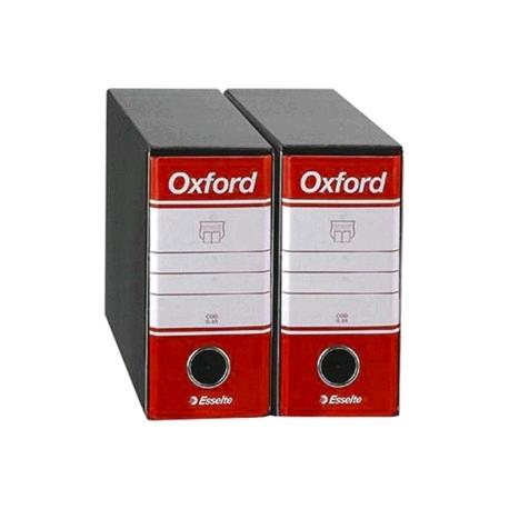 REGISTRATORE OXFORD MEMORANDUM G8116 DORSO CM. 8 ROSSO