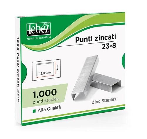 PUNTI ZINCATI 8 MM. 1000 PZ.