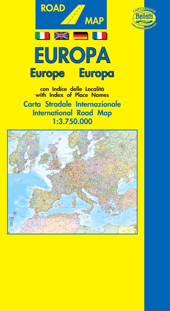 CARTE STRADALI,Europa