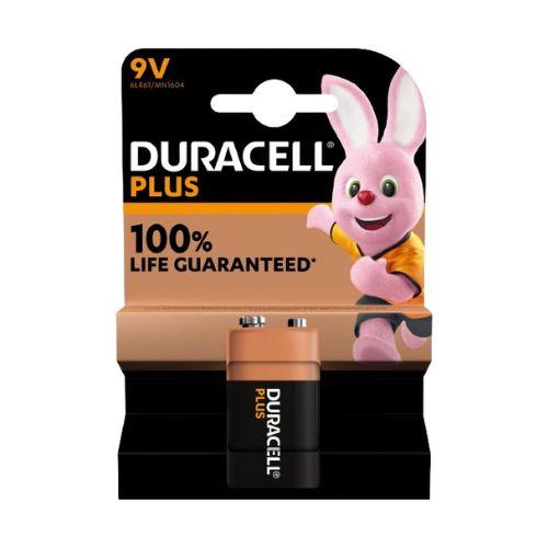 BATTERIA DURACELL 9V PLUS ALKALINE