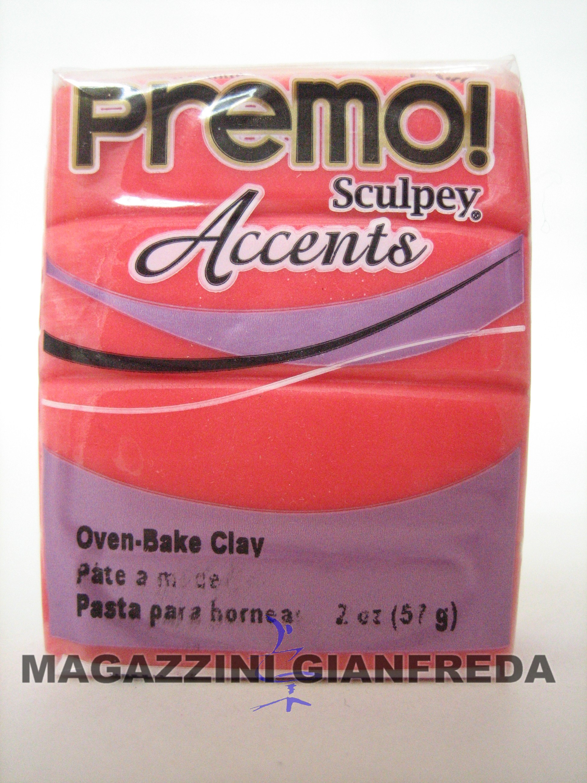 PASTA PREMO 57GR ROSSO TRASLUCIDO