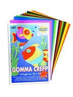 GOMMA CREPP CM 50X66 - CONF. 10 FG.  - COLORI ASSORTITI