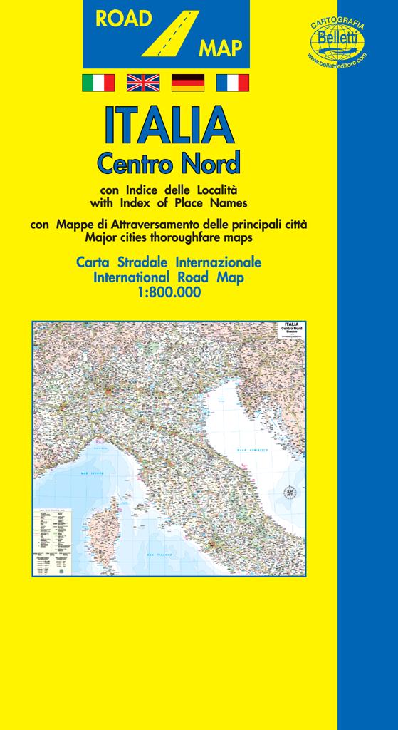 CARTE STRADALI,Italia Stradale - Nord 1:800.000