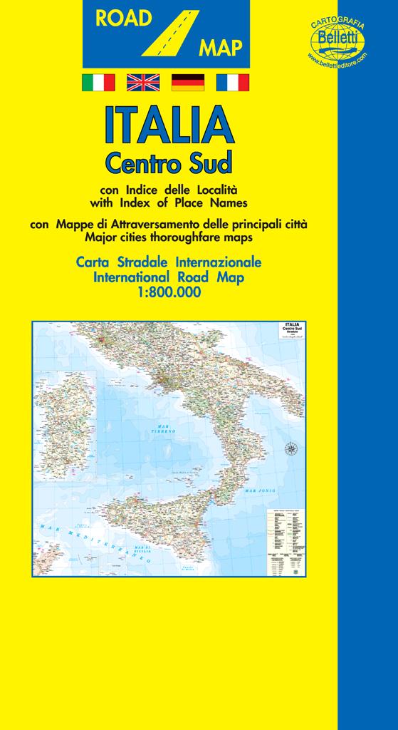 CARTE STRADALI,Italia Stradale - Sud 1:800.000