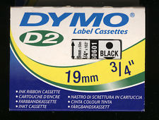 Nastro di scrittura DYMO D2   19 mm x 50 m   NERO SU BIANCO