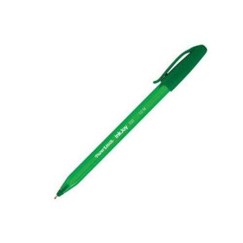 PENNA A SFERA INKJOY 100 A TAPPO, PUNTA MEDIA, 1,0 MM  VERDE