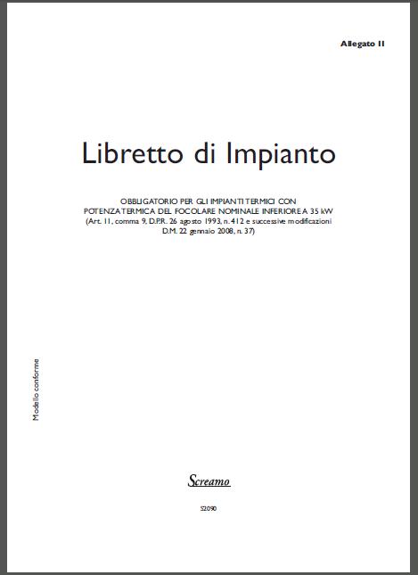 Libretto* Impianto termico e di climatizzazione