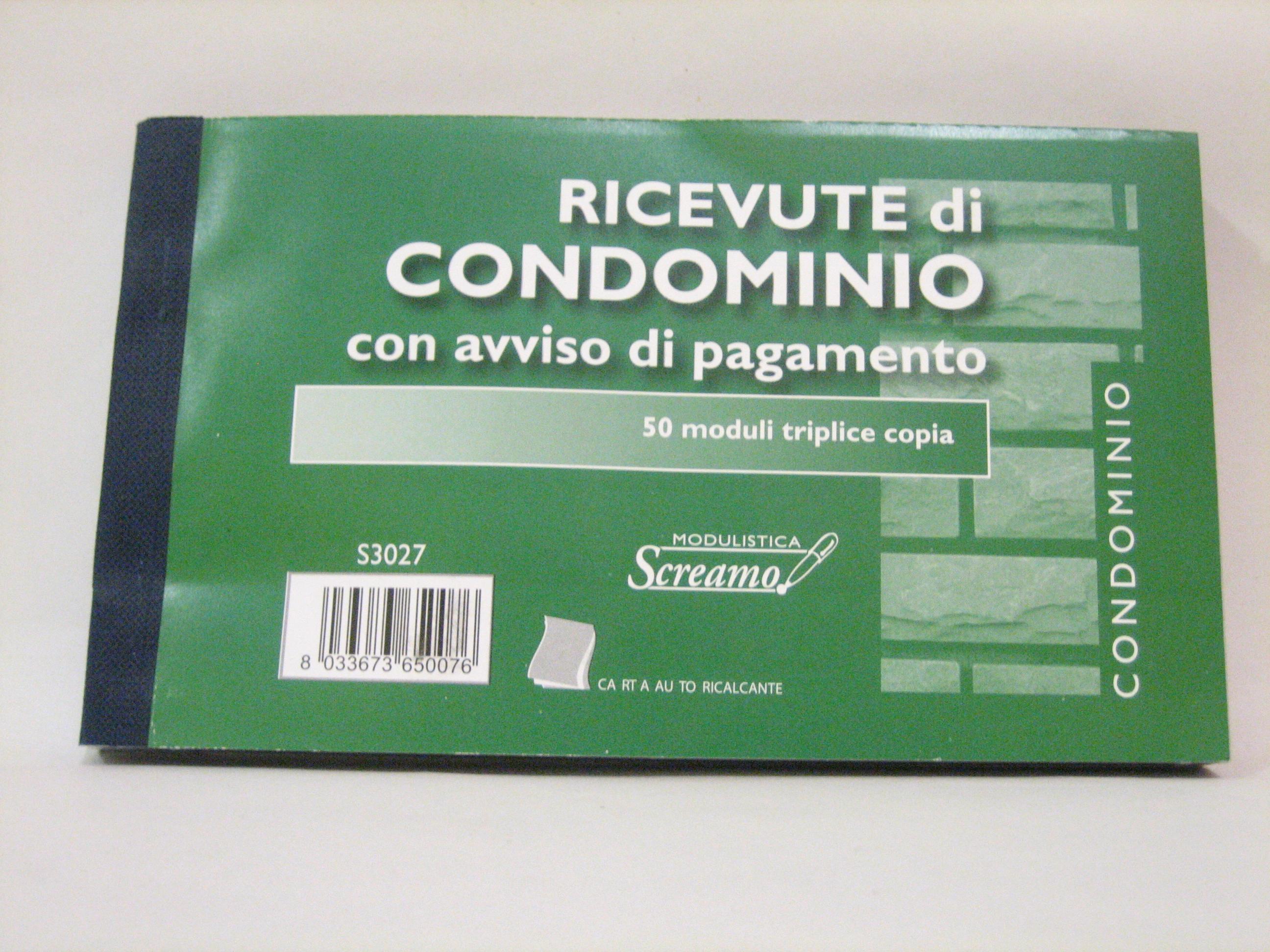 Bl* Ric. Condominio + Avviso Pagam.to 50/50/50 fogli autoric.