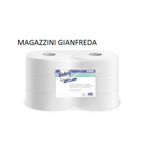 CARTA IGIENICA MAXIJUMBO 280MT 2V - BIANCO TENDERLY 6PZ.