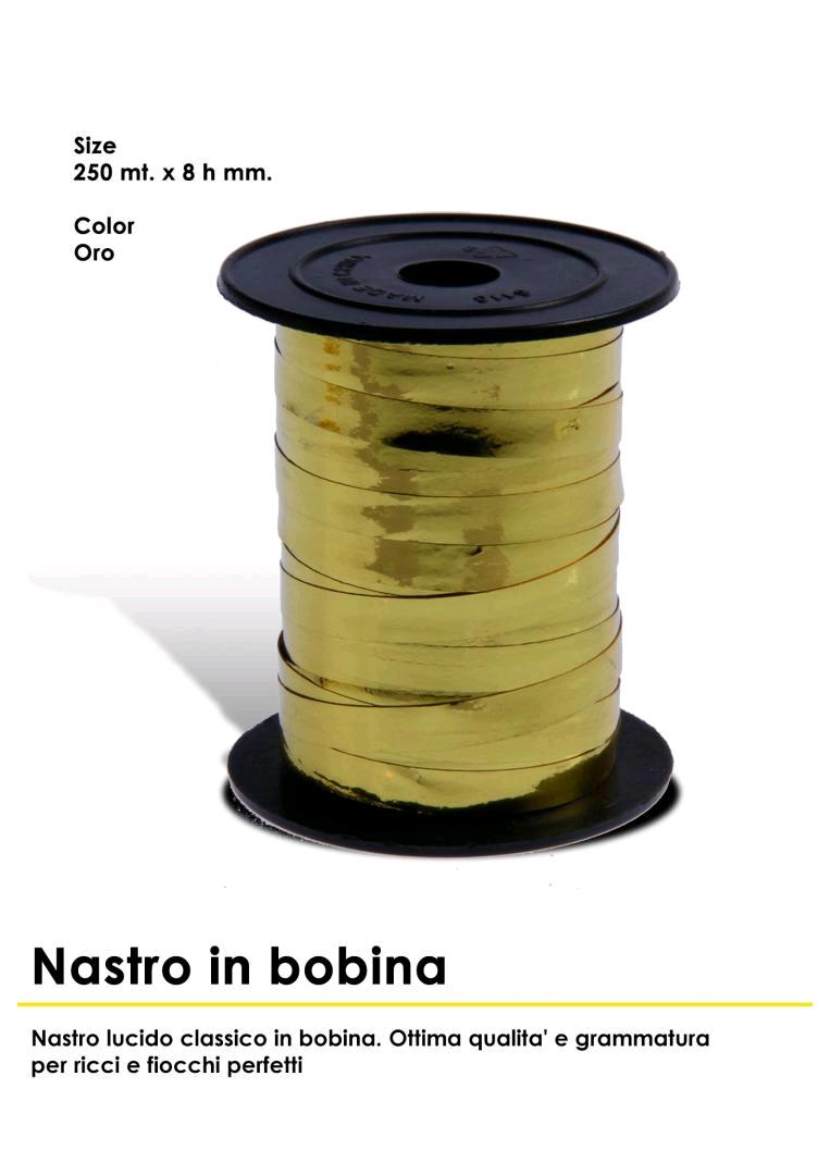 NASTRO IN BOBINA DA 250 MT ORO