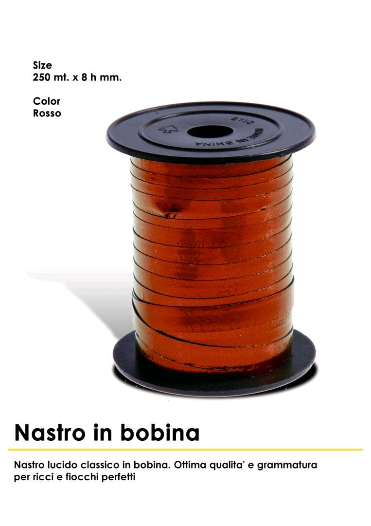 NASTRO IN BOBINA DA 250 MT ROSSO