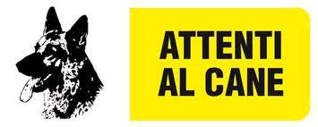 TARGA CEE ATTENTI AL CANE N. 150