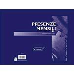 BL*Presenze Mensili 50/50 fogli autoricalcanti