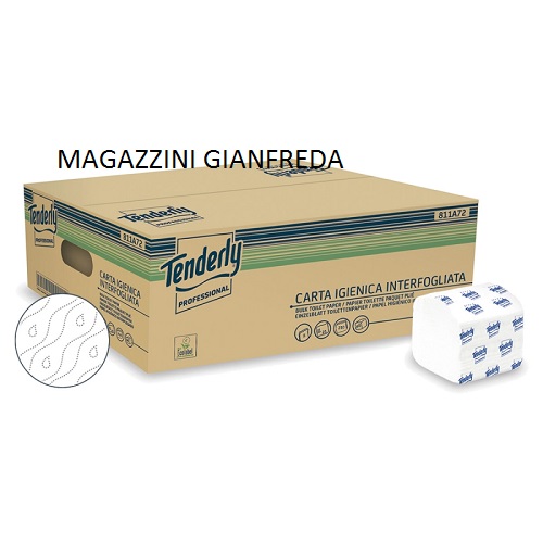 CARTA IGIENICA INTERFOGLIATA 210PZ  2V - TENDERLY