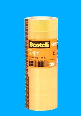 NASTRO ADESIVO TRASPARENTE SCOTCH 508 MM. 19X33 MT. CONF. A TORRE (8 PZ)