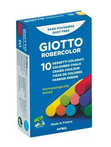 GIOTTO ROBERCOLOR GESSI COLORATI. CONFEZIONE DA 10 PEZZI