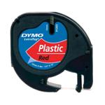 Nastro DYMO LT in plastica  12mmx4mt- Rosso