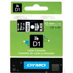 NASTRO DYMO D1 12 mm x 7 m Bianco/Nero