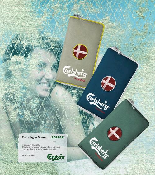 CARLSBERG - PORTAFOGLIO DONNA, COL. BLU