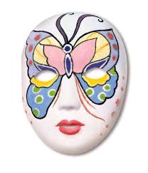 MASCHERA DA DECORARE CM.15X21 DONNA