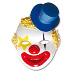 MASCHERA DA DECORARE CM.15X20 CLOWN