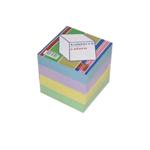 CUBO CARTA COLORATA PIGNA 9X9X9