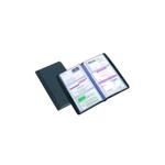 PORTA BIGLIETTI VISITA  20 BUSTE 4 TASCHE 6X10 NERO
