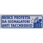 INDICATORI ADESIVI "MERCE PROTETTA DA SEGNALATORI ANTI TACCHEGGIO"