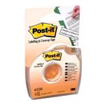 Nastro adesivo in carta rimovibile con dispenser - 2 righe 652 H