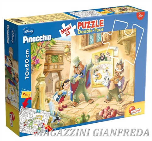 PUZZLE SUPERMAXI DOUBLE FACE "PINOCCHIO" (35 PZ)