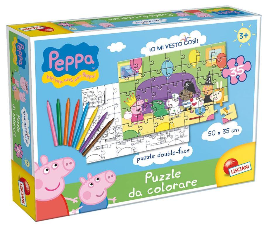 PUZZLE DA COLORARE PEPPA PIG IO MI VESTO COSI'!