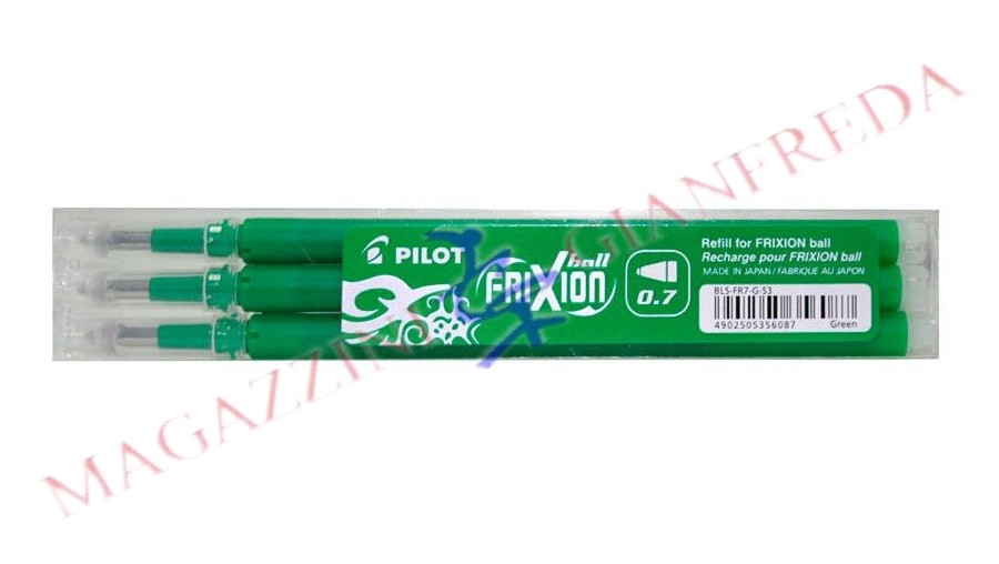 SET 3 REFILL FRIXION BALL VERDE BLS-FR7-S3