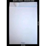 BUSTE A SACCO BIANCHE 80 GR. CM. 23X33 CON STRIP (100 PZ)