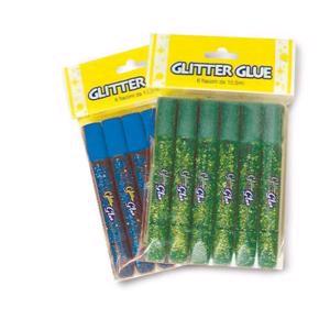 COLLA GLITTER - BLISTER 6 FLACONI ML. 10,5 - VERDE