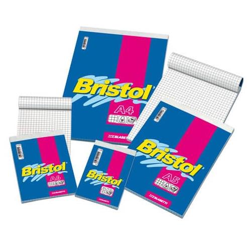 BLOCK NOTES A5, 5MM, 60 FOGLI CARTA BIANCA, CM 21X15, BRISTOL