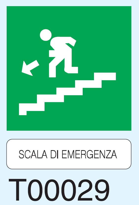 TARGA CEE SCALA EMERGENZA N. 29