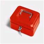 CASSETTA METALLO ROSSO 20X16X9 CM