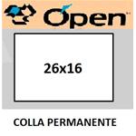ROTOLO PREZZATRICE 26X16 BIANCO PERMANENTE RETTANGOLARE 1000 ET/RT