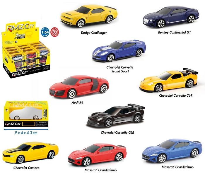 MODELLINO AUTO JUNIOR COLLECTION "ASSORTIMENTO PREMIUM" IN SCALA 1:64